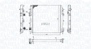 350213995000 Chladič, chlazení motoru MAGNETI MARELLI