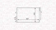 350203615000 Kondenzátor, klimatizace MAGNETI MARELLI