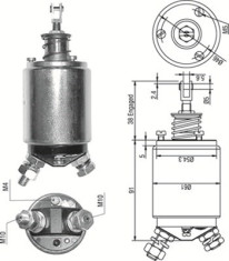 940113050254 Elektromagnetický spínač, startér MAGNETI MARELLI