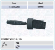 510033544501 MAGNETI MARELLI spínač riadenia 510033544501 MAGNETI MARELLI