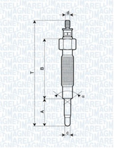 062900019304 MAGNETI MARELLI żeraviaca sviečka 062900019304 MAGNETI MARELLI