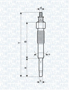 062900041304 MAGNETI MARELLI żeraviaca sviečka 062900041304 MAGNETI MARELLI