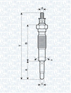 062900063304 MAGNETI MARELLI żeraviaca sviečka 062900063304 MAGNETI MARELLI