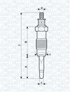 062500300304 MAGNETI MARELLI żeraviaca sviečka 062500300304 MAGNETI MARELLI