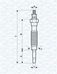 062900072304 MAGNETI MARELLI żeraviaca sviečka 062900072304 MAGNETI MARELLI