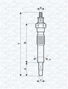 062900092304 MAGNETI MARELLI żeraviaca sviečka 062900092304 MAGNETI MARELLI