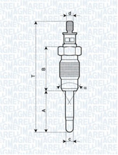 062900016304 MAGNETI MARELLI żeraviaca sviečka 062900016304 MAGNETI MARELLI