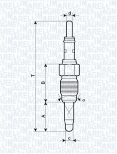 062900083304 MAGNETI MARELLI żeraviaca sviečka 062900083304 MAGNETI MARELLI