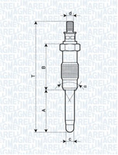 060900320606 Žhavicí svíčka MAGNETI MARELLI