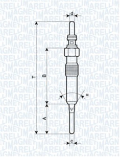 062900087304 MAGNETI MARELLI żeraviaca sviečka 062900087304 MAGNETI MARELLI