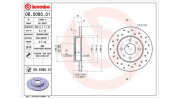 360406126801 MAGNETI MARELLI brzdový kotúč 360406126801 MAGNETI MARELLI