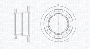 361302040263 MAGNETI MARELLI brzdový kotúč 361302040263 MAGNETI MARELLI