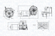 064370400010 MAGNETI MARELLI motor stieračov 064370400010 MAGNETI MARELLI