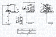 064373900010 MAGNETI MARELLI motor stieračov 064373900010 MAGNETI MARELLI