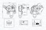 064071100010 MAGNETI MARELLI motor stieračov 064071100010 MAGNETI MARELLI