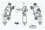 064073600010 MAGNETI MARELLI motor stieračov 064073600010 MAGNETI MARELLI