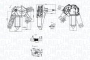 064073800010 MAGNETI MARELLI motor stieračov 064073800010 MAGNETI MARELLI