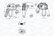 064073900010 MAGNETI MARELLI motor stieračov 064073900010 MAGNETI MARELLI