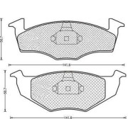 430216170390 Sada brzdových destiček, kotoučová brzda MAGNETI MARELLI