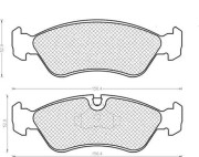 430216170397 Sada brzdových destiček, kotoučová brzda MAGNETI MARELLI