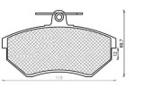 430216171181 Sada brzdových destiček, kotoučová brzda MAGNETI MARELLI