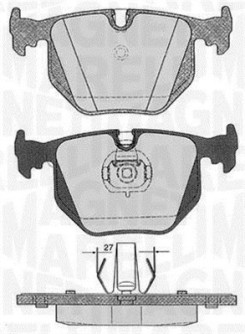 363916060152 MAGNETI MARELLI sada brzdových platničiek kotúčovej brzdy 363916060152 MAGNETI MARELLI