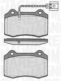 363916060554 MAGNETI MARELLI sada brzdových platničiek kotúčovej brzdy 363916060554 MAGNETI MARELLI