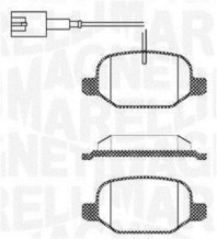 363916060687 MAGNETI MARELLI sada brzdových platničiek kotúčovej brzdy 363916060687 MAGNETI MARELLI