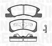 363916060791 Sada brzdových destiček, kotoučová brzda MAGNETI MARELLI