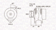 063731036010 MAGNETI MARELLI alternátor 063731036010 MAGNETI MARELLI