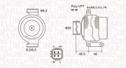 063731726010 MAGNETI MARELLI alternátor 063731726010 MAGNETI MARELLI