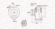 063731727010 MAGNETI MARELLI alternátor 063731727010 MAGNETI MARELLI