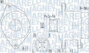 063731930010 MAGNETI MARELLI alternátor 063731930010 MAGNETI MARELLI