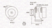 063732069010 MAGNETI MARELLI alternátor 063732069010 MAGNETI MARELLI