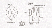 063732102010 MAGNETI MARELLI alternátor 063732102010 MAGNETI MARELLI