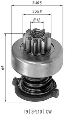 940113020122 MAGNETI MARELLI pastorok żtartéra 940113020122 MAGNETI MARELLI