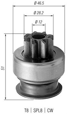 940113020176 MAGNETI MARELLI pastorok żtartéra 940113020176 MAGNETI MARELLI