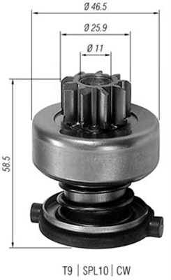 940113020200 Pastorek, startér MAGNETI MARELLI