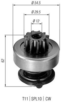 940113020217 Pastorek, startér MAGNETI MARELLI