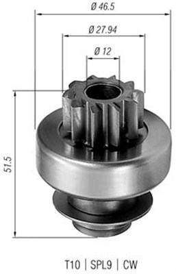 940113020227 Pastorek, startér MAGNETI MARELLI