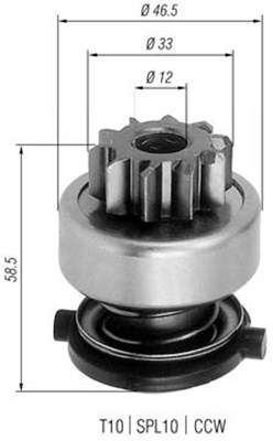 940113020252 Pastorek, startér MAGNETI MARELLI