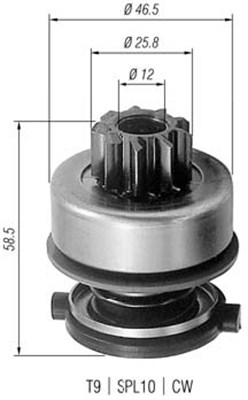 940113020259 Pastorek, startér MAGNETI MARELLI