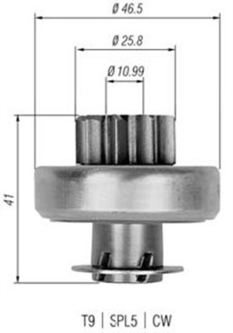 940113020324 MAGNETI MARELLI pastorok żtartéra 940113020324 MAGNETI MARELLI