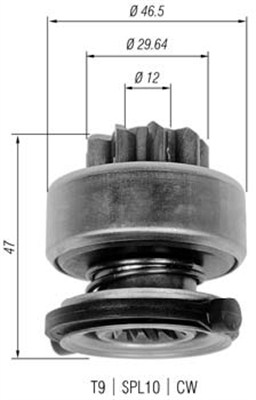 940113020335 MAGNETI MARELLI pastorok żtartéra 940113020335 MAGNETI MARELLI