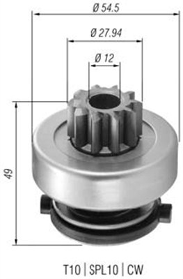 940113020365 MAGNETI MARELLI pastorok żtartéra 940113020365 MAGNETI MARELLI