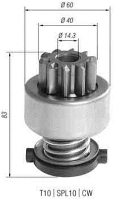 940113020393 MAGNETI MARELLI pastorok żtartéra 940113020393 MAGNETI MARELLI