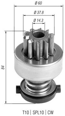 940113020403 Pastorek, startér MAGNETI MARELLI