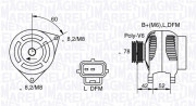 063341711010 MAGNETI MARELLI alternátor 063341711010 MAGNETI MARELLI