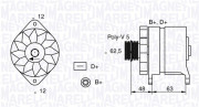 063321191010 MAGNETI MARELLI alternátor 063321191010 MAGNETI MARELLI