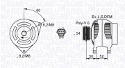 063377419010 MAGNETI MARELLI alternátor 063377419010 MAGNETI MARELLI